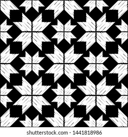 Norwegian snowflakes. Art seamless pattern. Ethnic print. Multicolored. Boho. Traditional ornament. Folk motif. Vector geometric background. Can be used for social media, posters, email, print.