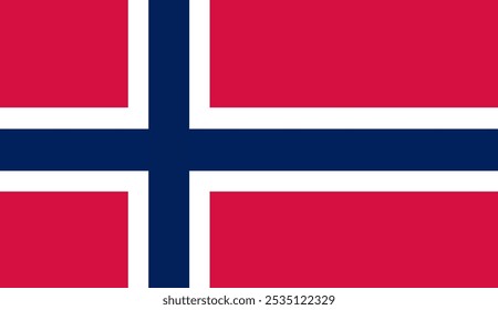 Norwegische Vektorflagge 
Schöne Flagge in eps
Flaggensymbol
