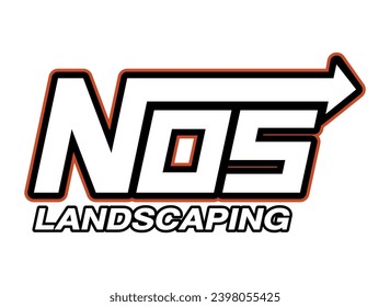 NOS Landscaping Logo Vector 1