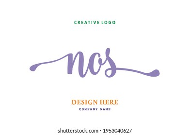 NOS lettering logo is simple, easy to understand and authoritative