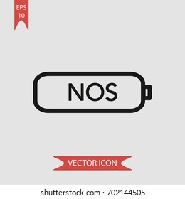 NOS vector icon illustration symbol