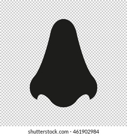 Nose -  black vector icon