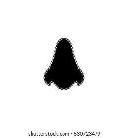 Nose  - black vector icon