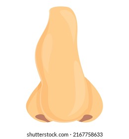Nose bone icon cartoon vector. Rhinoplasty face. Plastic surgery