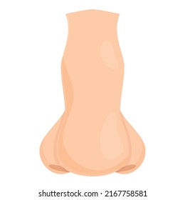 Nose care icon cartoon vector. Plastic surgery. Closed operation
