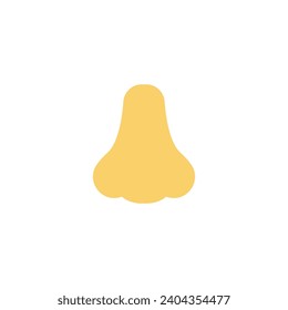 Nose emoji vector symbol illustration