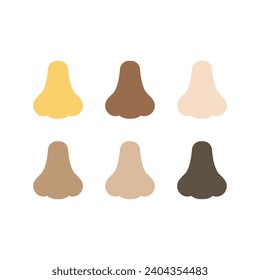 Ilustración del símbolo vector Nose emoji