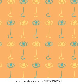 nose eye pattern background template vector