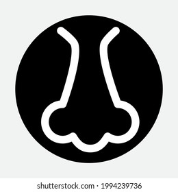 Nose Front View Icon Vector Illustration Format Eps 10