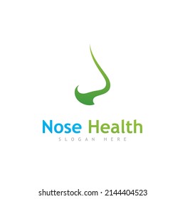 Nose Health logo vector, Nose icon illustration design template