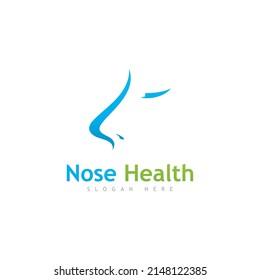 Nose Health logo vector, Nose icon illustration design template