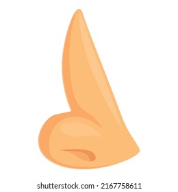 Nose hump icon cartoon vector. Plastic anatomy. Nasal skin