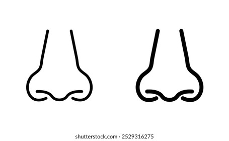 Nose icon concept. Stock vector