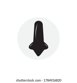 Nose icon design vector ilustration templat