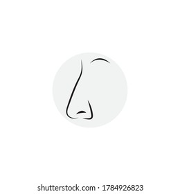 Nose icon design vector ilustration templat