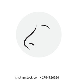 Nose-Symbol-Design, Vektorgrafik-Vorlage