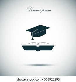 Nose icon , flat design. Vector illustration.