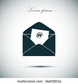 Nose icon , flat design. Vector illustration.