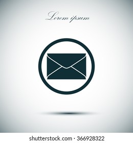 Nose icon , flat design. Vector illustration.