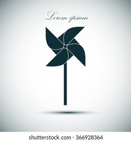 Nose icon , flat design. Vector illustration.