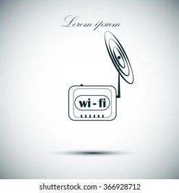 Nose icon , flat design. Vector illustration.