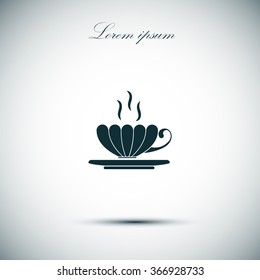 Nose icon , flat design. Vector illustration.