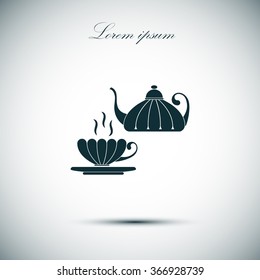 Nose icon , flat design. Vector illustration.