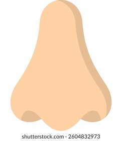 Nose Icon Flat Vector Illustration
