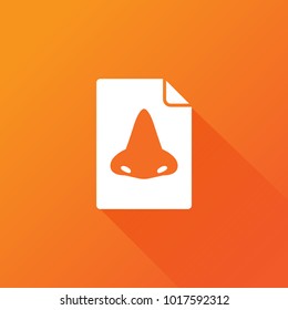 nose icon. human sign