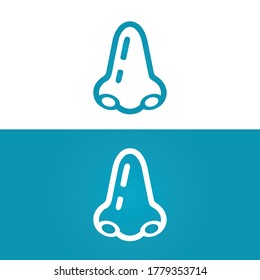 Nose icon. Human Nose Vector  design template illustration