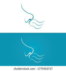 Nose icon. Human Nose Vector  design template illustration