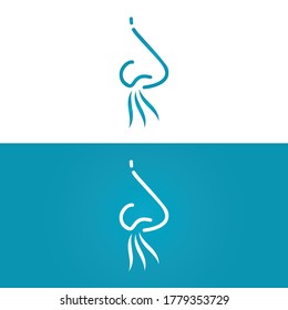 Nose icon. Human Nose Vector  design template illustration
