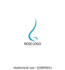 Nose icon logo free vector design