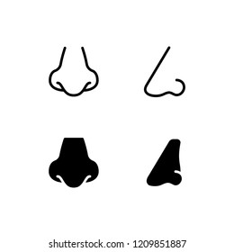 Nose Icon Logo Vector Symbol