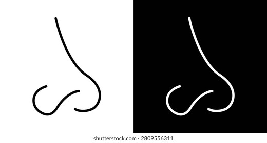 Nose icon mark in filled style..