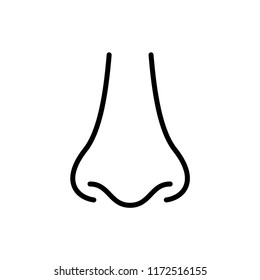  Nose Icon Outline Vector