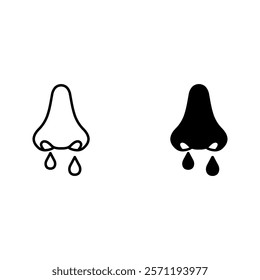 nose icon set color editable