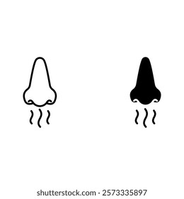 nose icon set color editable