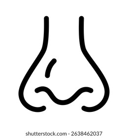 Nose icon. sign for mobile concept and web design. vector illustration