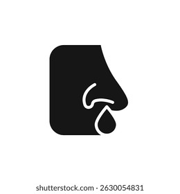 nose icon. nose Symbol sign for mobile concept and web design. Vector icon, Logo illustration, Vector graphics