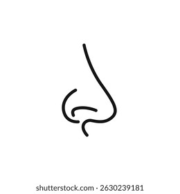 nose icon. nose Symbol sign for mobile concept and web design. Vector icon, Logo illustration, Vector graphics