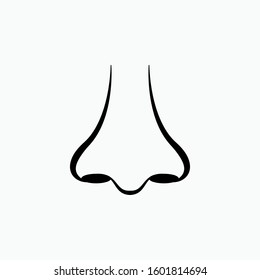 Nose Icon Symbol Smell Identification One Stock Vector (royalty Free 