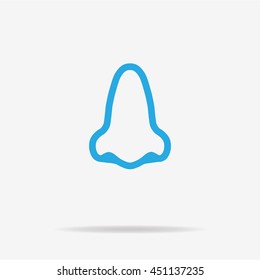 Nose icon. Vector concept illustration for design.