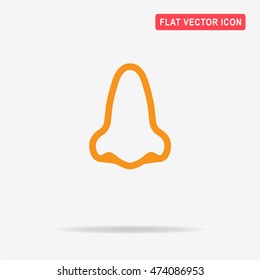 Nose icon. Vector concept illustration for design.