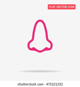 Nose icon. Vector concept illustration for design.