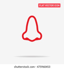 Nose icon. Vector concept illustration for design.