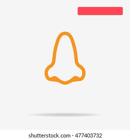 Nose icon. Vector concept illustration for design.