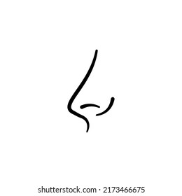 nose icon vector design templates 