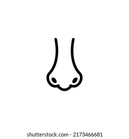 nose icon vector design templates 