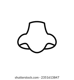 nose icon vector design templates 